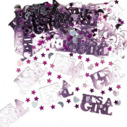 Amscan Confetti - Its A Girl/Its A Boy - One Size, Pink/Silver