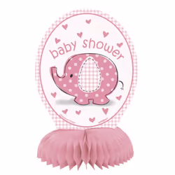 Unique Party 6 Inch Honeycomb - Pink Umbrellaphants - One Size, Pink