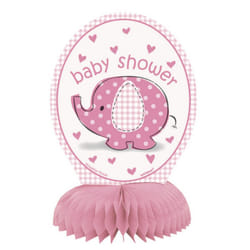 Unique Party 6 Inch Honeycomb - Pink Umbrellaphants - One Size, Pink