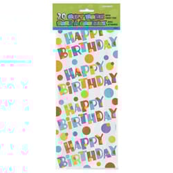 Unique Party Bubbly Birthday Cello Bags (Pack Of 20)