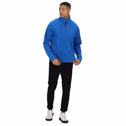 Regatta Mens Micro Zip Neck Fleece Top - XXXL, Oxford Blue