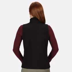 Regatta Womens/Ladies Flux Softshell Bodywarmer / Sleeveless Jacket (Water Repellent & Wind Resistant) - 10, All Black