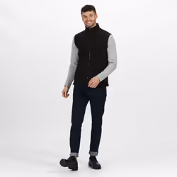 Regatta Professional Unisex Adult Fleece Full Zip Body Warmer - S, Black