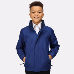 Regatta Kids/Childrens Waterproof Windproof Dover Jacket - 7-8 Years, Royal Blue/Navy