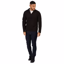 Regatta Professional Mens Micro Zip Neck Fleece Top - XL, Black