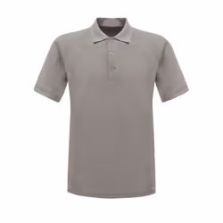Regatta Professional Mens Coolweave Short Sleeve Polo Shirt - S, Silver Grey