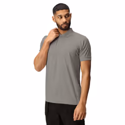 Regatta Professional Mens Coolweave Short Sleeve Polo Shirt - S, Silver Grey