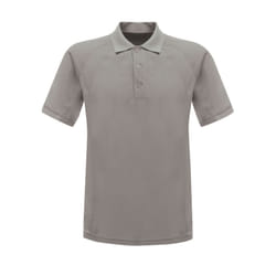 Regatta Professional Mens Coolweave Short Sleeve Polo Shirt - L, Silver Grey