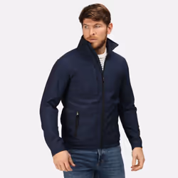 Regatta Professional Mens Octagon II Waterproof Softshell Jacket - 2XL, Navy/Seal Grey