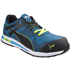 Puma Safety Unisex Blaze Knit Low Lace Up Safety Shoes - 7 UK, Blue