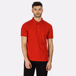 Regatta Professional Mens Classic 65/35 Short Sleeve Polo Shirt - L, Classic Red