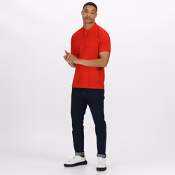 Regatta Hardwear Mens Coolweave Short Sleeve Polo Shirt - XL, Classic Red