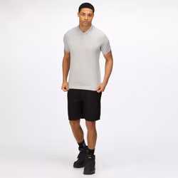 Regatta Hardwear Mens Coolweave Short Sleeve Polo Shirt - 3XL, Silver Grey