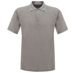 Regatta Hardwear Mens Coolweave Short Sleeve Polo Shirt - S, Silver Grey
