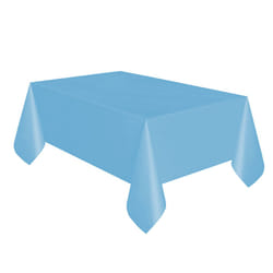 Unique Party Reusable Rectangular Plastic Tablecover (19 Colours) - One Size, Powder Blue
