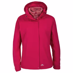 Trespass Womens/Ladies Madalin Waterproof 3-In-1 Jacket - XXS, Cerise
