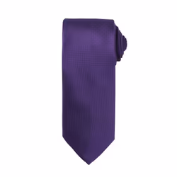 Premier Mens Micro Waffle Formal Work Tie - One Size, Purple