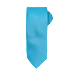 Premier Mens Micro Waffle Formal Work Tie - One Size, Turquoise