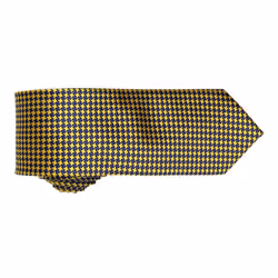 Premier Mens Puppy Tooth Formal Work Tie - One Size, Gold