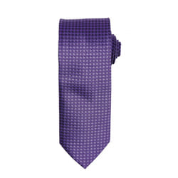 Premier Mens Puppy Tooth Formal Work Tie - One Size, Purple