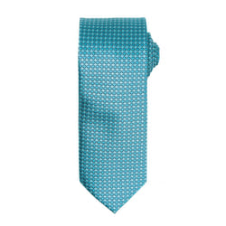 Premier Mens Puppy Tooth Formal Work Tie - One Size, Turquoise
