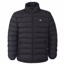 Trespass Mens Retreat Full Zip Up Down Jacket - XXS, Black