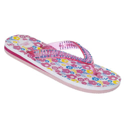 Trespass Childrens Girls Eolas Flip Flops - 11 Child UK, Floral Print
