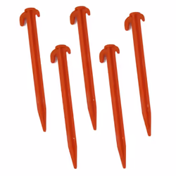 W4 Plastic 8in Tent Peg (Pack Of 5)