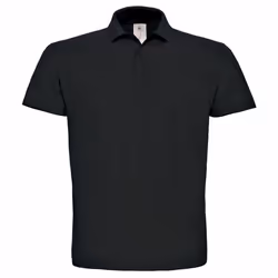 B&C ID.001 Unisex Adults Short Sleeve Polo Shirt - XS, Black