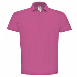 B&C ID.001 Unisex Adults Short Sleeve Polo Shirt - XS, Fuchsia