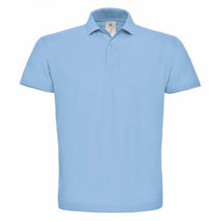 B&C ID.001 Unisex Adults Short Sleeve Polo Shirt - XS, Light Blue