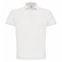 B&C ID.001 Unisex Adults Short Sleeve Polo Shirt - XS, White