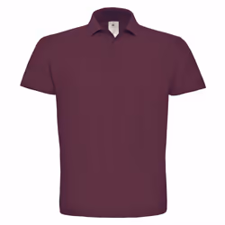 B&C ID.001 Unisex Adults Short Sleeve Polo Shirt - 4XL, Wine