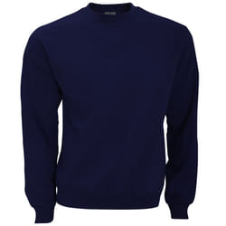 B&C Mens Crew Neck Sweatshirt Top - XS, Navy Blue