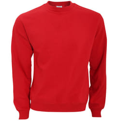 B&C Mens Crew Neck Sweatshirt Top - XS, Red