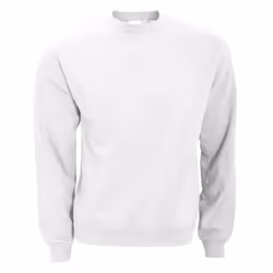 B&C Mens Crew Neck Sweatshirt Top - XS, White