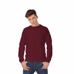 B&C Mens Crew Neck Sweatshirt Top - XS, White