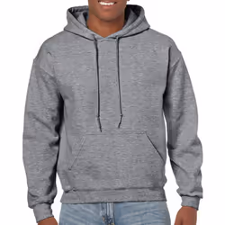 Gildan Heavy Blend Adult Unisex Hooded Sweatshirt / Hoodie - S, Graphite Heather