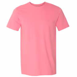 Gildan Mens Short Sleeve Soft-Style T-Shirt - 2XL, Azalea