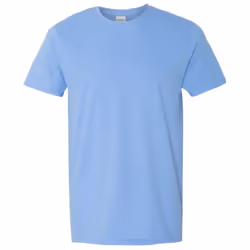 Gildan Mens Short Sleeve Soft-Style T-Shirt - L, Carolina Blue