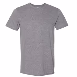 Gildan Mens Short Sleeve Soft-Style T-Shirt - L, Graphite Heather