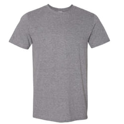 Gildan Mens Short Sleeve Soft-Style T-Shirt - L, Graphite Heather