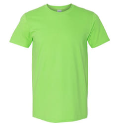 Gildan Mens Short Sleeve Soft-Style T-Shirt - L, Lime