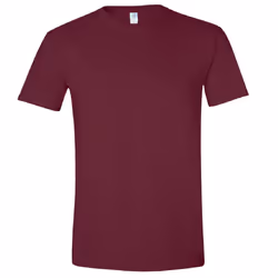 Gildan Mens Short Sleeve Soft-Style T-Shirt - S, Maroon