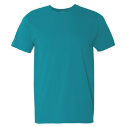 Gildan Mens Short Sleeve Soft-Style T-Shirt - L, Tropical Blue