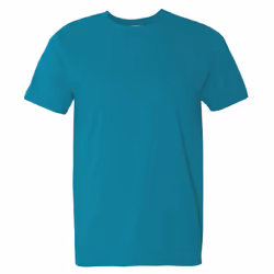 Gildan Mens Short Sleeve Soft-Style T-Shirt - XL, Tropical Blue