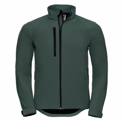 Russell Mens Water Resistant & Windproof Softshell Jacket - 3XL, Bottle Green