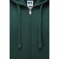 Russell Mens Authentic Full Zip Hooded Sweatshirt / Hoodie - XS, Bottle Green
