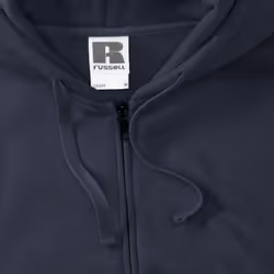 Russell Mens Authentic Full Zip Hooded Sweatshirt / Hoodie - XS, Convoy Grey