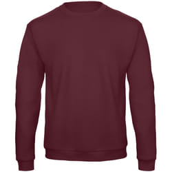B&C Adults Unisex ID. 202 50/50 Sweatshirt - L, Burgundy